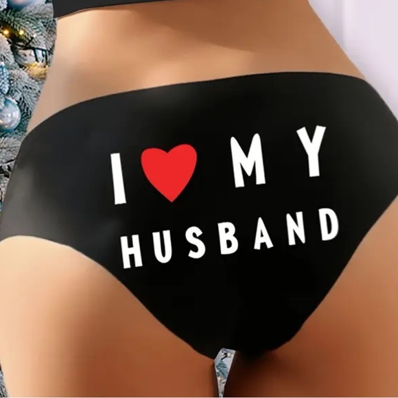 Black I Love My Husband' Panties - Picture 2 of 4
